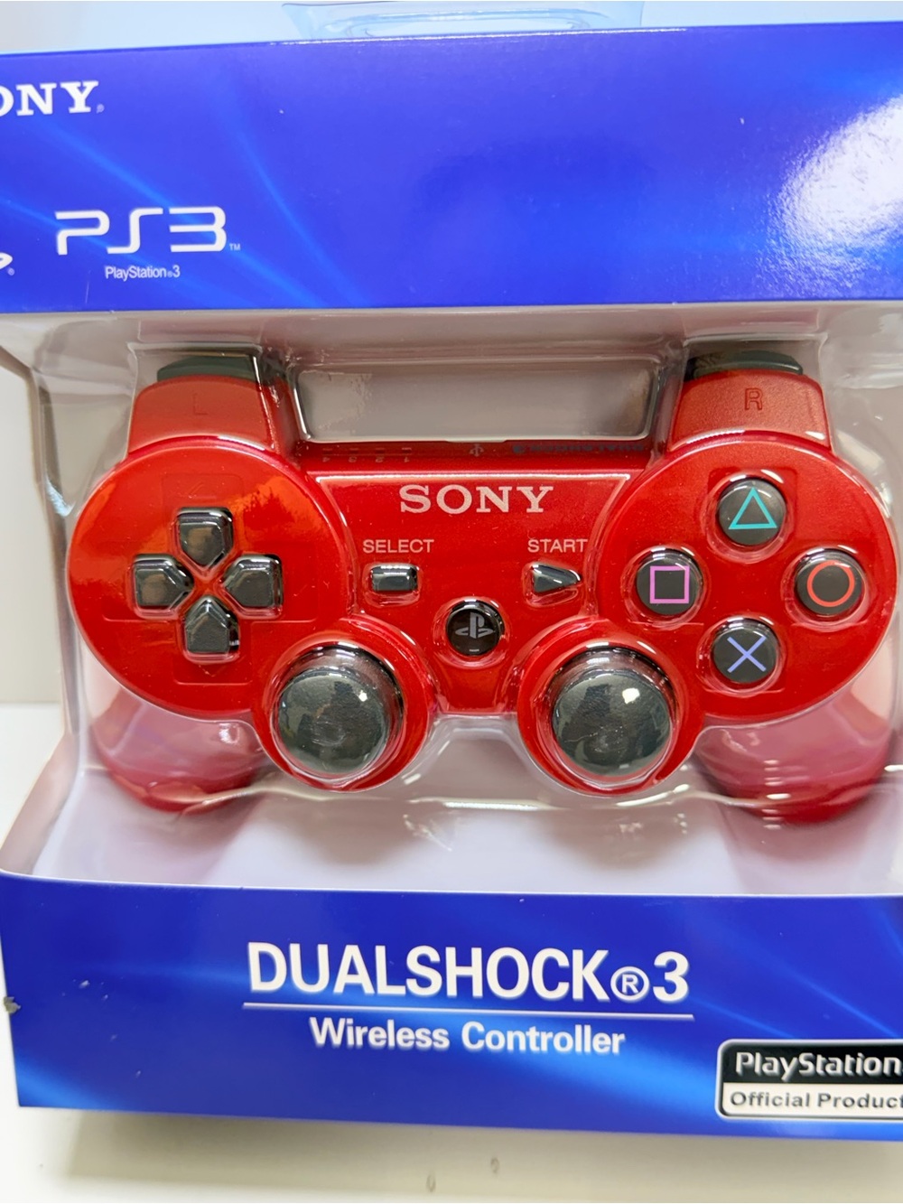 Sony Red DualShock 3 Wireless PS3 Controller